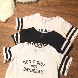 Bundle of 3 Torrid Football Tees Size 3